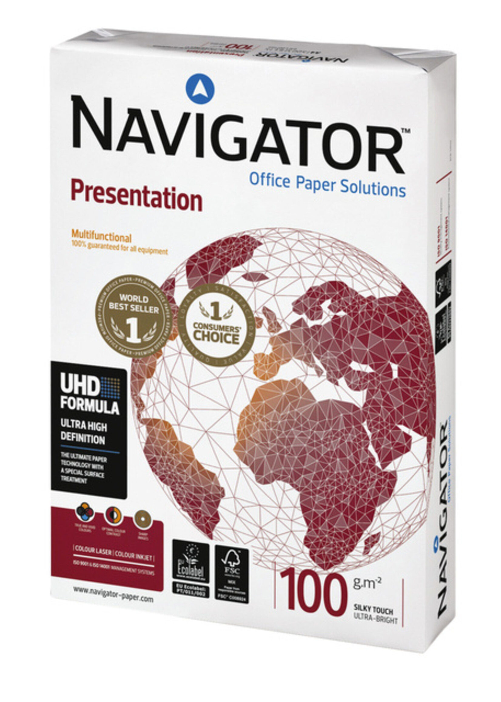 Navigator Papier copieur Navigator Presentation A3 100g blanc 500fls
