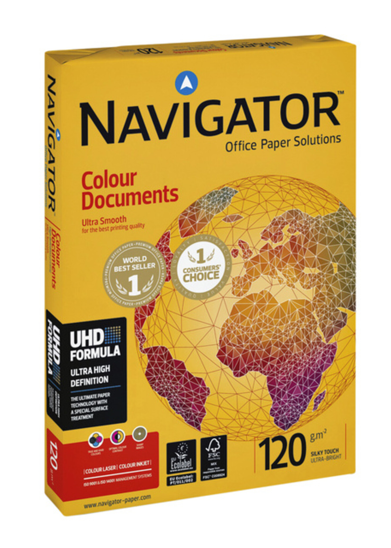 Navigator Papier copieur Navigator Colour Doc A4 120g blanc 250fls