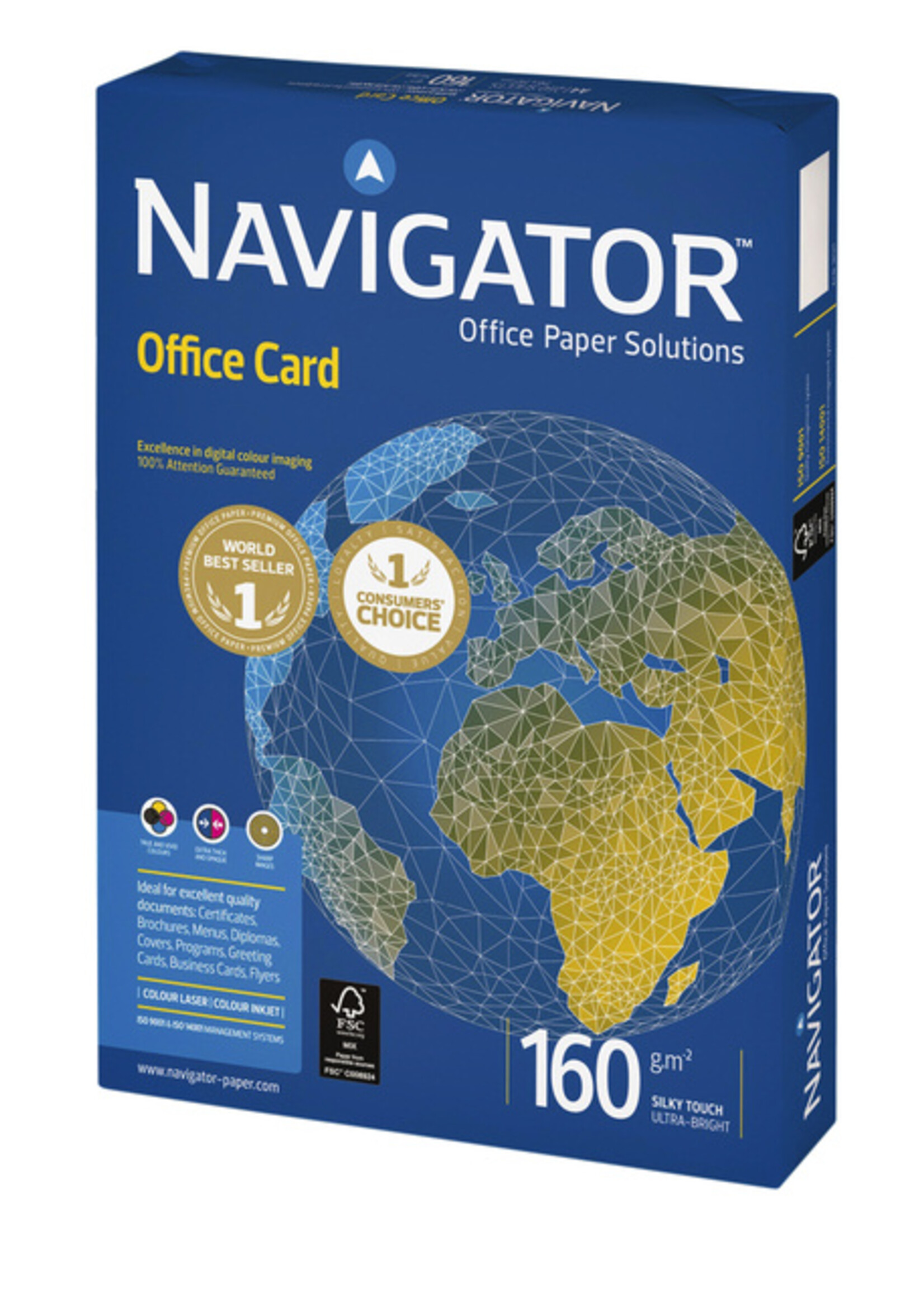 Navigator Kopieerpapier Navigator Office Card A4 160gr wit 250vel