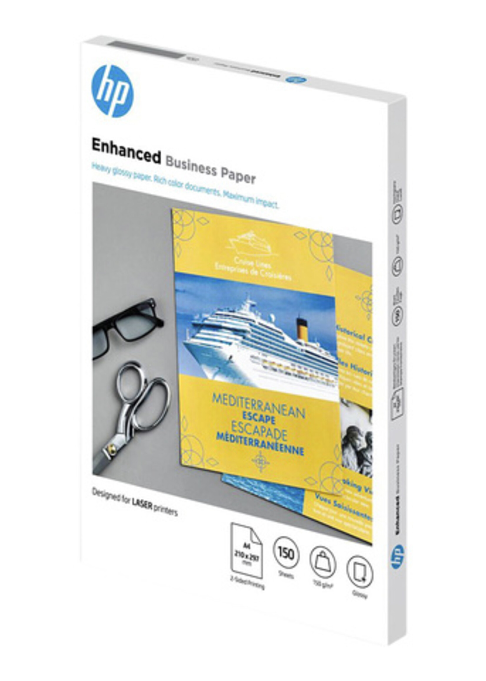 HP Fotopapier laser HP CG965A 150gr A4 glans wit 150vel