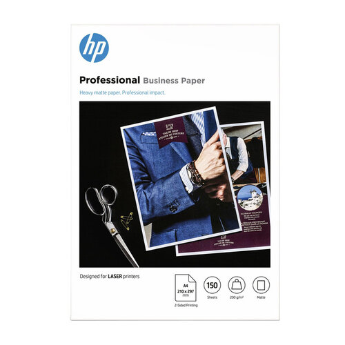 HP Papier photo laser HP 7MV80A 200g A4 blanc mat 150 feuilles