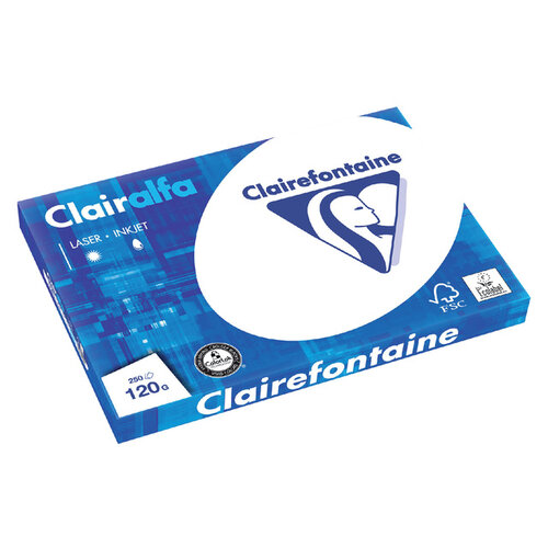 Clairefontaine Papier copieur Clairefontaine Clairalfa A3 120g 250 feuilles