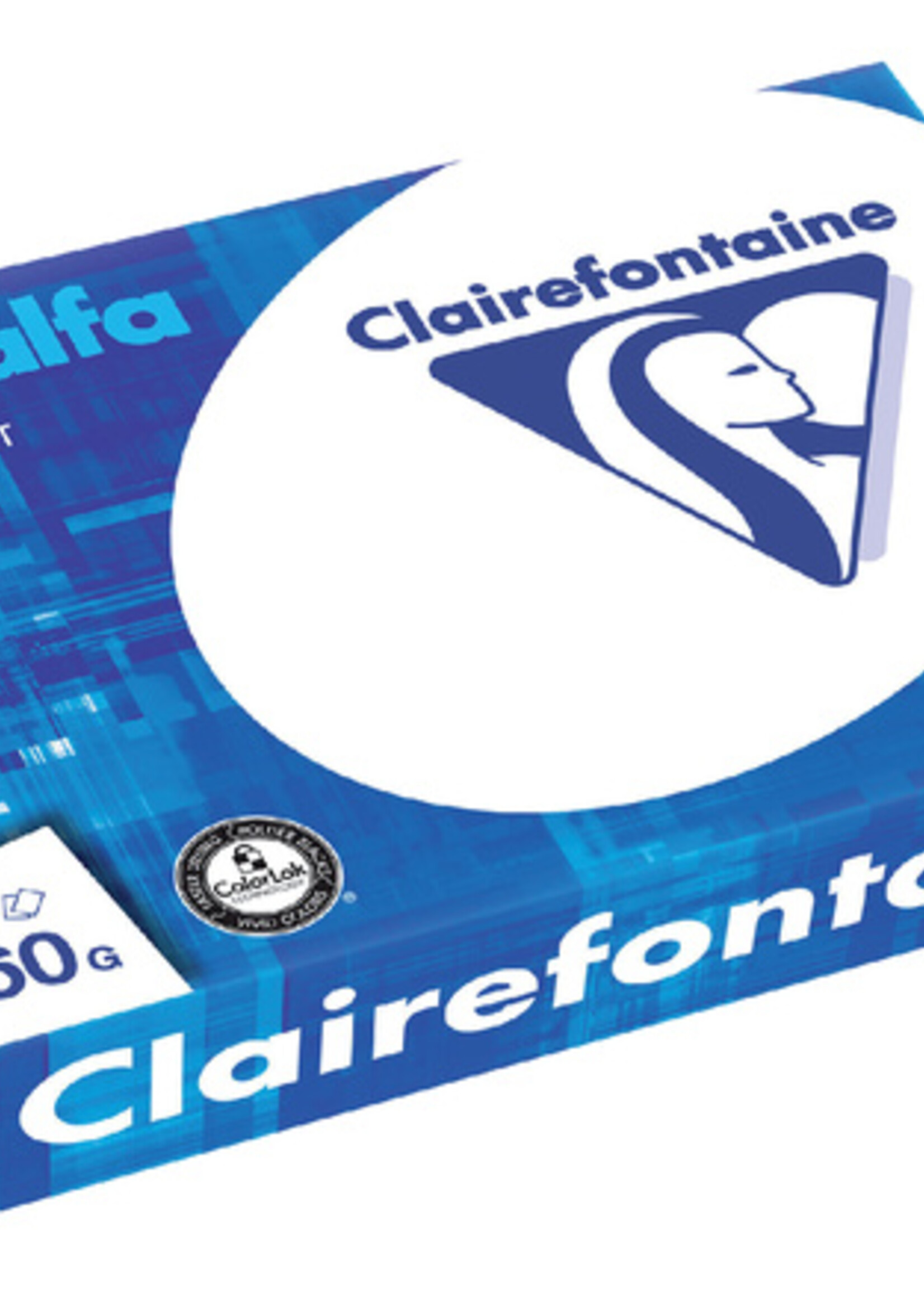 Clairefontaine Kopieerpapier Clairefontaine Clairalfa A4 160gr wit 250vel