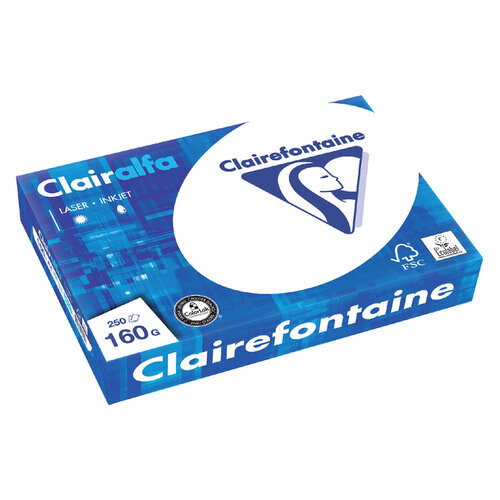 Clairefontaine Papier copieur Clairefontaine Clairalfa A4 160g 250 feuilles