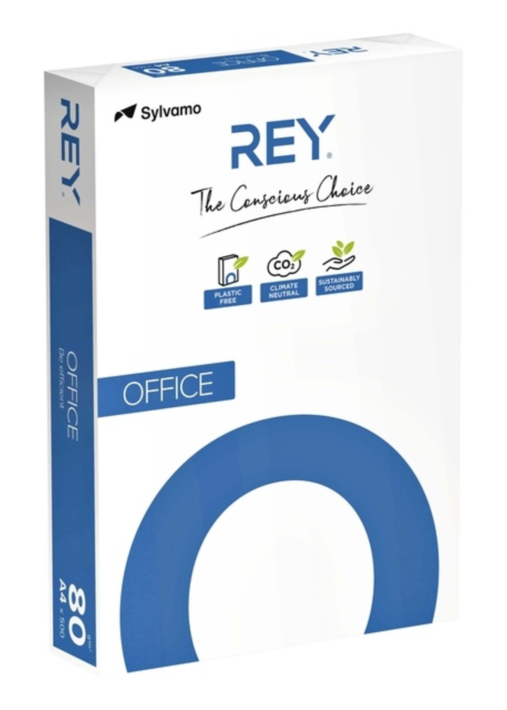 Rey Papier copieur Rey Office A4 80g blanc 500 feuilles