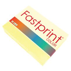 Papier copieur Fastprint A4 80g jaune canari 500 feuilles