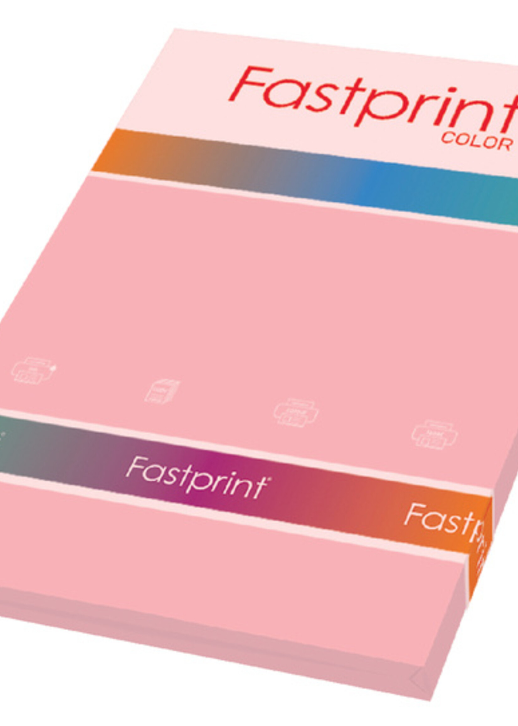 Fastprint Kopieerpapier Fastprint A4 120gr roze 100vel