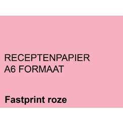 Papier ordonnances Fastprint A6 80g rose 2000 feuilles