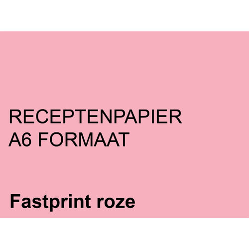 Fastprint Papier ordonnances Fastprint A6 80g rose 2000 feuilles