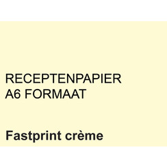 Papier ordonnances Fastprint A6 80g crème 2000 feuilles