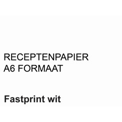 Receptpapier Fastprint A6 80gr wit 2000vel