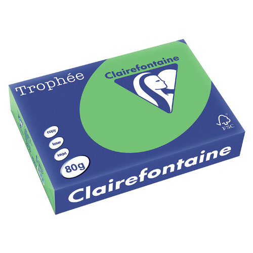 Trophee Kopieerpapier Trophee A4 80gr grasgroen 500vel