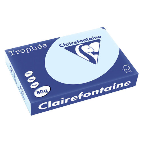 Trophee Kopieerpapier Trophee A4 80gr azuurblauw 500vel