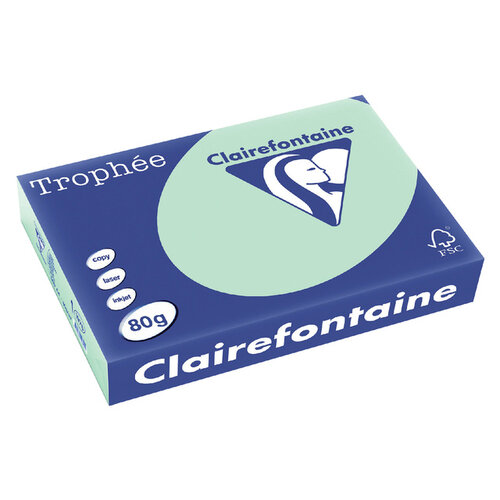 Trophee Kopieerpapier Trophee A4 80gr groen 500vel