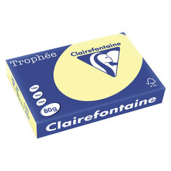 Papier copieur Trophée A4 80g jaune 500 feuilles