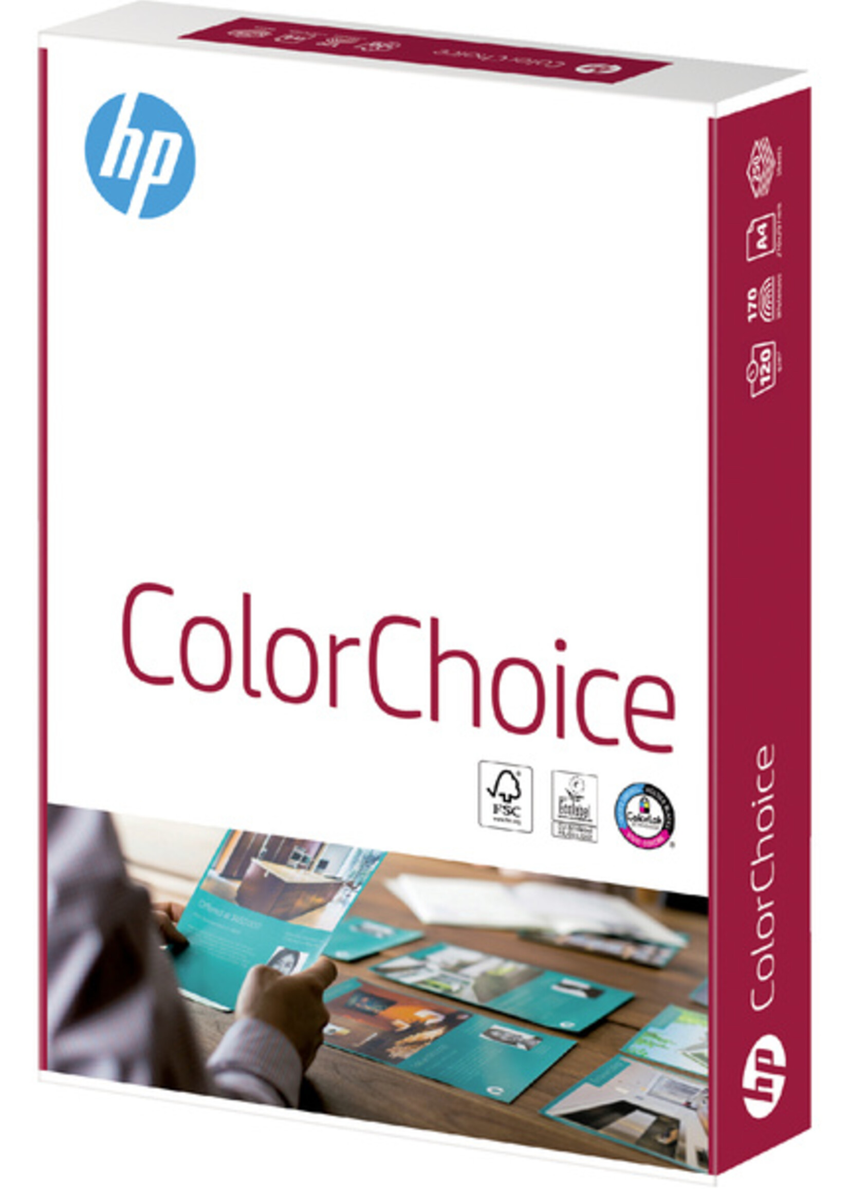 HP Kleurenlaserpapier HP Color Choice A4 120gr wit 250vel