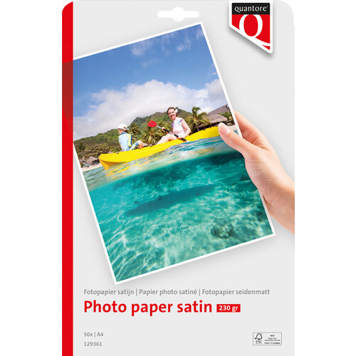 Quantore Papier photo Quantore A4 230g satiné 50 feuilles