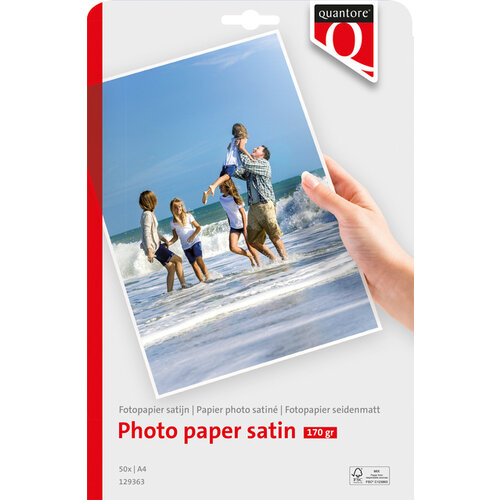 Quantore Papier photo Quantore A4 170g satiné mat 50 feuilles