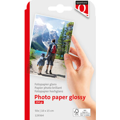 Papier photo Quantore 10x15cm 245g brillant 50 feuilles