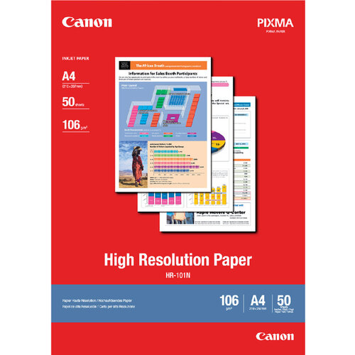 Canon Papier jet d’encre Canon HR-101 A4 106g 50 feuilles