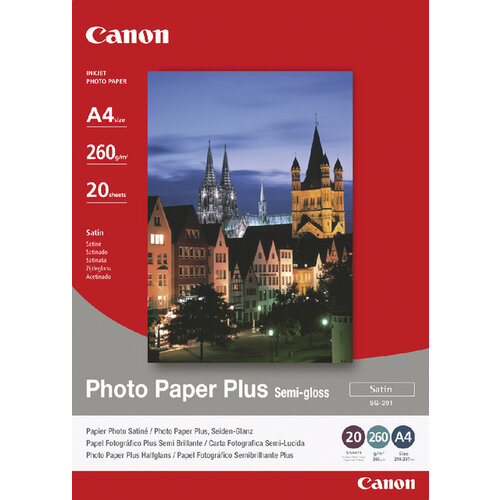 Canon Inkjetpapier Canon SG-201 A4 260gr semi glossy 20vel