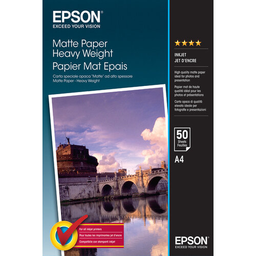 Epson Papier jet d’encre Epson S041256 A4 mat 167g 50 feuilles