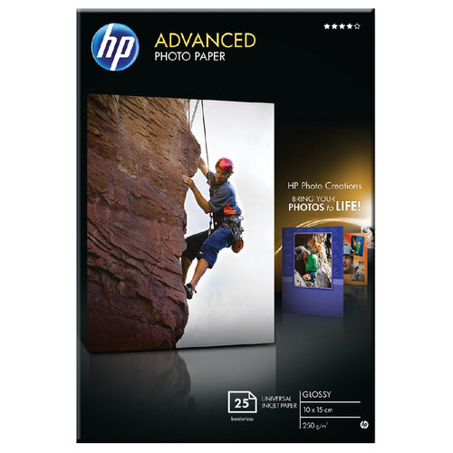 HP Inkjetpapier HP Q8691A 10x15cm photo glossy 250gr 25vel