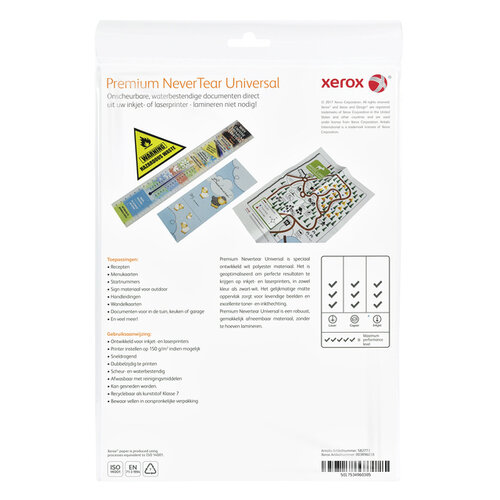 Xerox Nevertear Xerox Premium Universal A4 polyester 136 micron blanc 10 feuilles