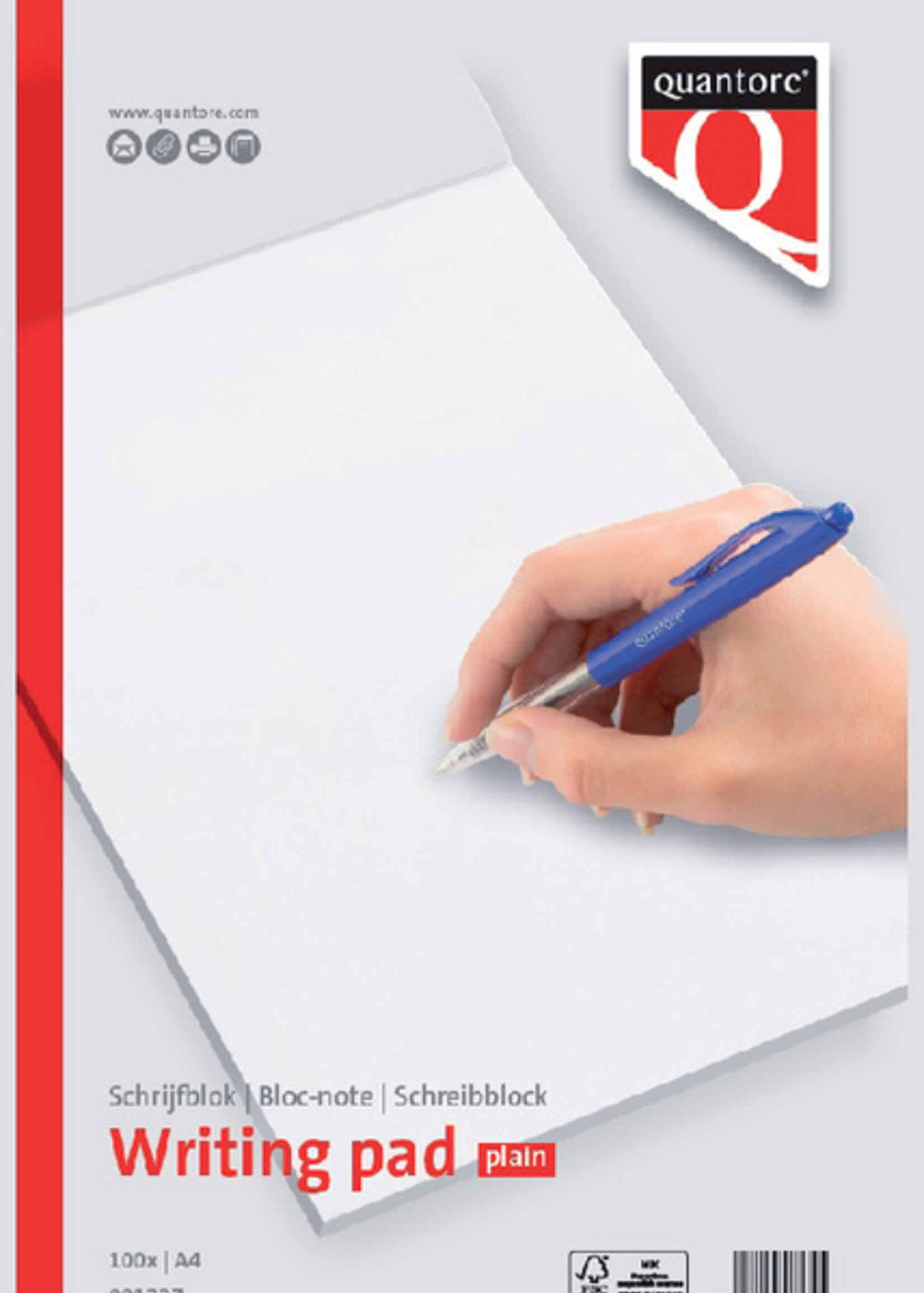 Quantore Schrijfblok Quantore A4 blanco
