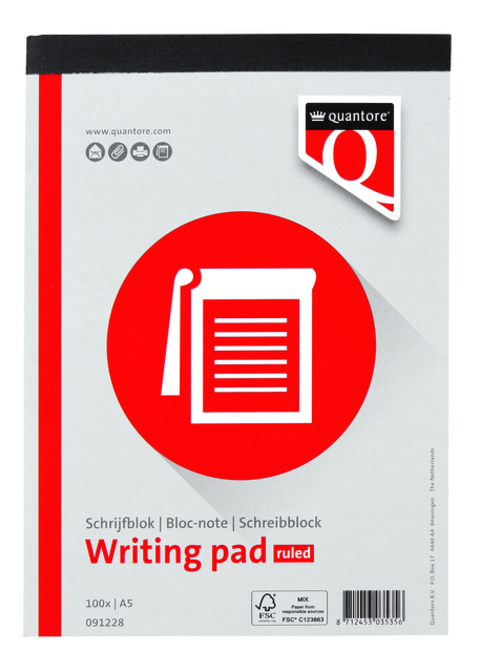 Quantore Bloc-notes Quantore Basic A5 ligné