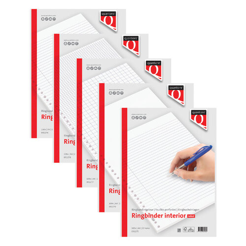 Quantore bloc feuilles Quantore A4 23 anneaux ligné 150 feuilles