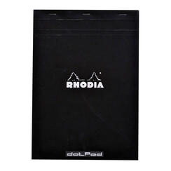 Bloc Rhodia A4 80 feuilles Dots 90g noir