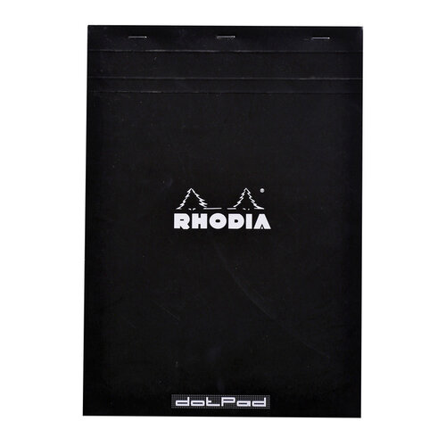 Rhodia Bloc Rhodia A4 80 feuilles Dots 90g noir