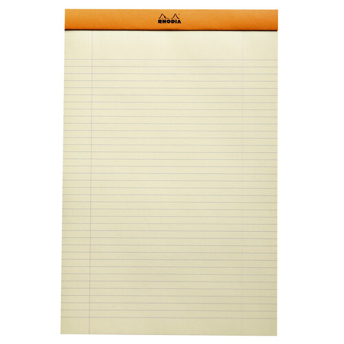 Rhodia Bloc-notes Rhodia A4 80 feuilles 80g ligné jaune