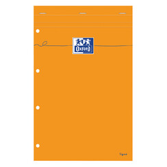 Bloc de cours Oxford Everyday A4+ ligné 80 feuilles 90g jaune