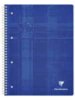 Clairefontaine Collegeblok Clairefontaine Studium A4+ 4-gaats 80blz ruit 5x5mm assorti