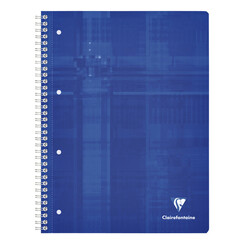 Bloc collège Clairefontaine Studium A4+ 4 trous carreau 5x5 80 pages assorti