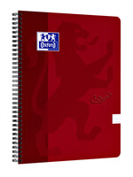 Oxford Cahier à spirale Oxford Touch A4 ligne 70 feuilles rouge