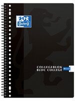 Oxford Collegeblok Oxford A4+ 23-gaats lijn 160blz zwart
