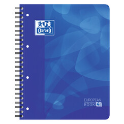Projectboek Oxford School A4+ 4-gaats lijn 120vel blauw