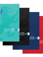 Oxford Bloc de cours Oxford School A4 2 perforations 100 feuilles ligné assorti