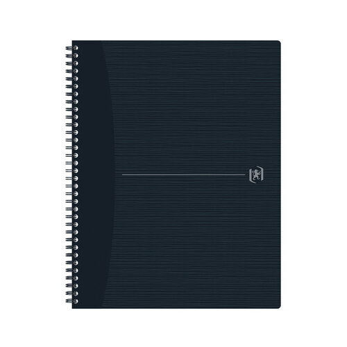 Oxford Cahier spirale Oxford Origin A4+ 4 trous ligné 70 feuilles noir