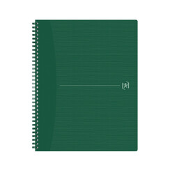 Cahier spirale Oxford Origin A4+ ligné 70 feuilles vert