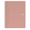 Oxford Cahier spirale Oxford My Rec'Up A4 ligné 90 feuilles rose