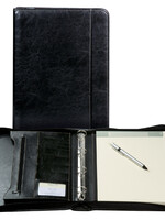 Brepols Conférencier Brepols Palermo 4 anneaux  A4 + bloc + zip noir