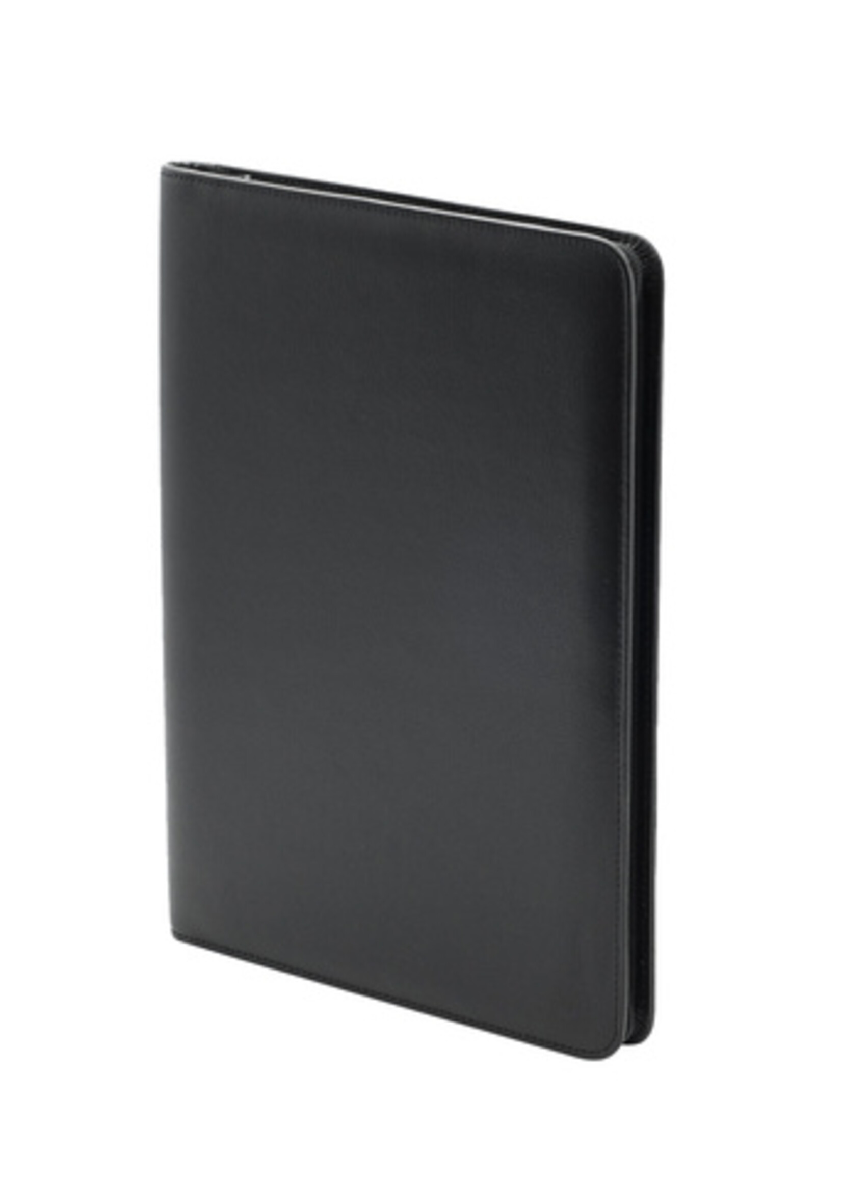 Van der Spek Schrijfmap van der Spek A4 + rits leer met nerf zwart