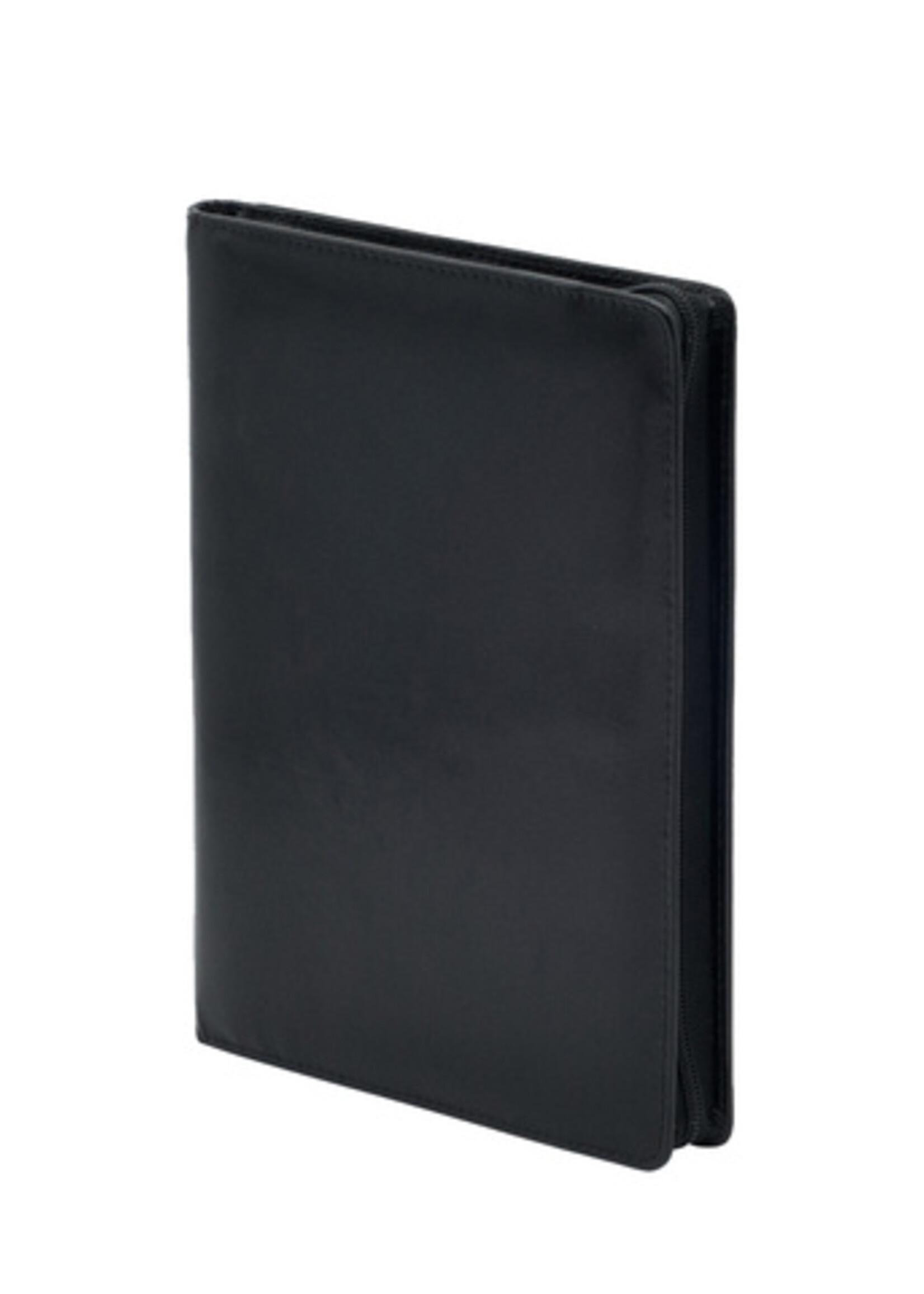 Van der Spek Schrijfmap van der Spek A5 buffelleer + rits zwart