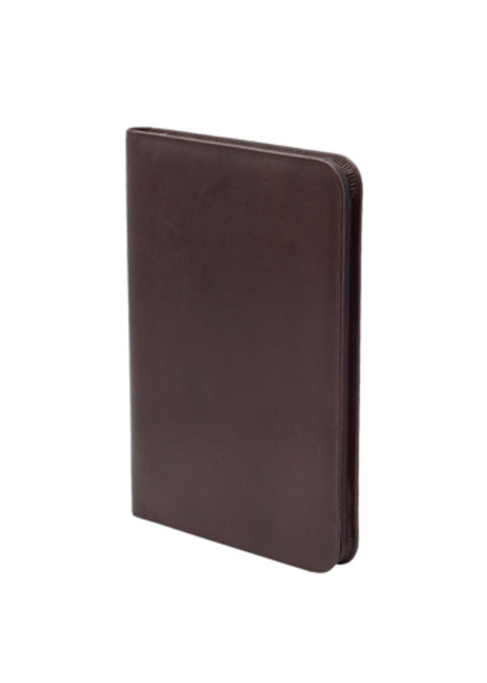 Van der Spek Conférencier Van der Spek 388 A4 zip cuir marron