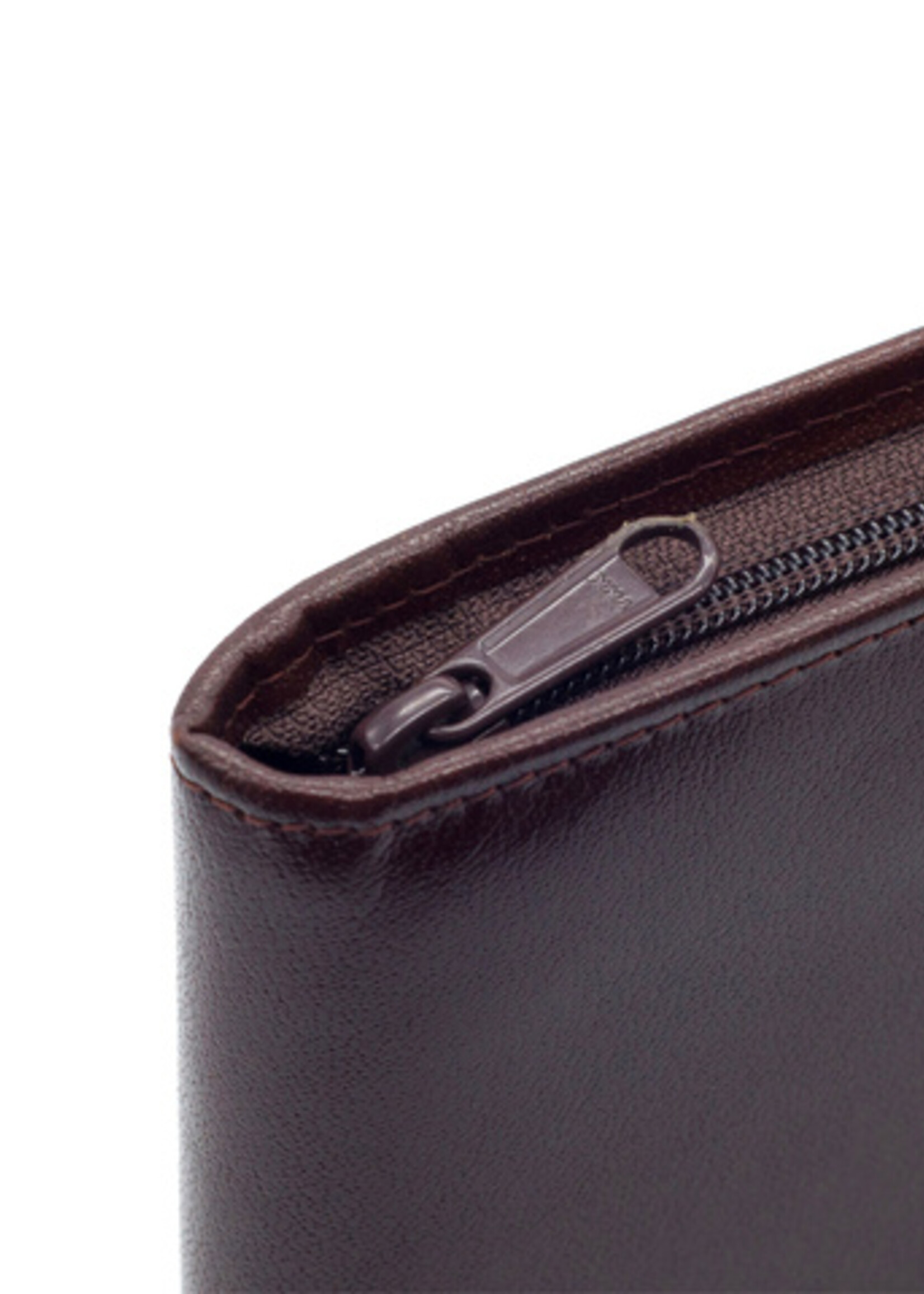 Van der Spek Conférencier Van der Spek 388 A4 zip cuir marron