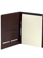 Van der Spek Schrijfmap van der Spek A4 buffelleer bruin